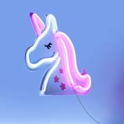 LED wandlamp Neon Unicorn, USB