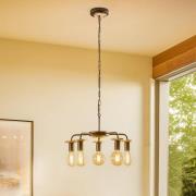 Envostar Yorik hanglamp met boomschijven, 5-lamps.