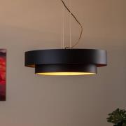 Hanglamp Fredik, Ø 60 cm, zwart/goud