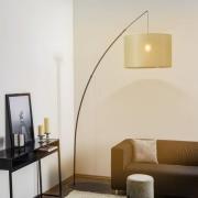 Vloerlamp Moby Green met textiel kap