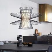 Beacon hanglamp Dulverton Ø 80 cm zwart metaal glas