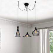 Hanglamp Mezopotamya N-1291 3-lamps zwart