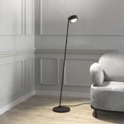 Puk! 120 Floor LED lenzen helder/mat, mat zwart