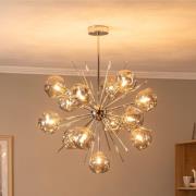 Hanglamp AV-1777-13K chroomkleurig glas 13-vlammig