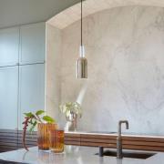 AYTM hanglamp Luceo, cilinder, goud, Ø 12 cm