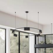 Hanglamp Genesis, aluminium, zwart, 15 x GU10, Ø 100 cm