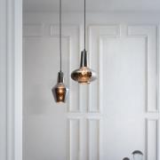 Hanglamp 17053 van glas, chroom Ø 25 cm