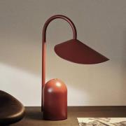 ferm LIVING LED tafellamp Arum, rood, dimbaar, IP44