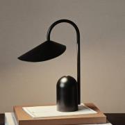 ferm LIVING LED tafellamp Arum, zwart, dimbaar, IP44