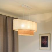 Euluna hanglamp Boho Cotton, beige, raffia naturel, 80 cm