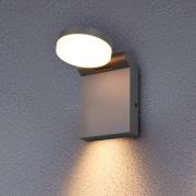 Buitenwandlamp Adour, antraciet, kantelbaar, CCT, IP44