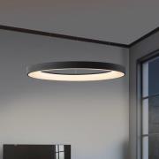 Hanglamp Niseko II, afstandsbediening, Ø 50 cm, zwart