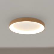 Plafondlamp Niseko II CCT afstandsbediening Ø50cm houtkleurig