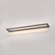 PURE LED wandlamp Puro, grijs Breedte 100 cm Aluminium dimmer