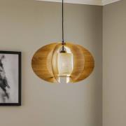 Hanglamp Modern C M met houten lamellen Ø 50 cm