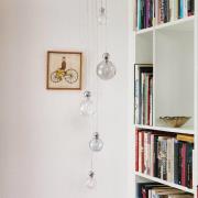 EBB & FLOW Uva M hanglamp, bal zilver rookgrijs