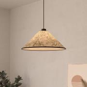 Hanglamp Oxpark, Ø 42 cm, groen/wit/zwart, stof