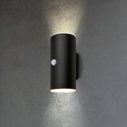 LED buiten wandlamp 3787015, zwart, sensor, omhoog/omlaag