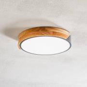 LED plafondlamp Borneo met houten frame