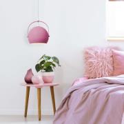 Hanglamp Colorado met ronde kap, pink