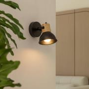 Lindby Bosko spot, zwart, 1-lamp