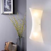 Witte glas-wandlamp Ebba