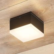 Lindby Mathea LED buiten plafondlamp, hoekig