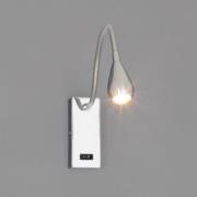 LED-wandlamp Rasmus in chroom