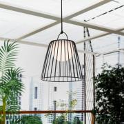 Lindby LED buiten hanglamp Levino, zwart, metaal