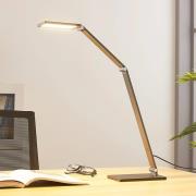 LED bureaulamp Mion, 41 cm, hoekig, dimbaar