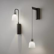 Bover Drip A/02 LED wandlamp, zwart/mat wit