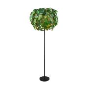 Vloerlamp Leavy, zwart/groen, hoogte 180 cm, 3-lamps