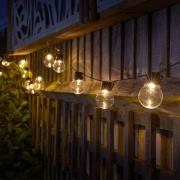 LED-zonnelichtketting GloBulb, 20 lampjes, IP44
