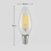 LED lamp E14 filament 4W 2.700K 3-traps dimbaar