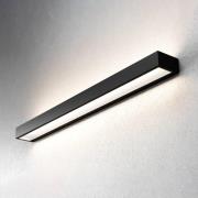 LED wandlamp Mera, breedte 80 cm, zwart, 3000K