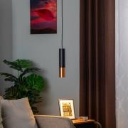 Euluna Thalassa hanglamp 1-lamp GU10 zwart/koper