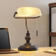 Lindby Profina bureaulamp, roestbruin