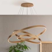 Maytoni hanglamp Rim, 3-lamps, messingkleur, 3000K