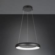 Cardona hanglamp, Ø 62 cm, zwart, CCT, metaal