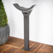 Lucande LED tuinpadverlichting Half, sensor, 60 cm, antraciet, IP54