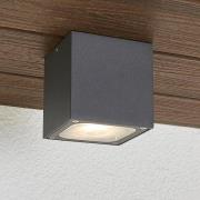 Kubusvormige LED buiten plafondlamp Tanea, IP54