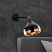 Yildo 6901 wandlamp, zwart/koper, metaal