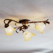 Plafondlamp Lucrezia 3-lamps, brons