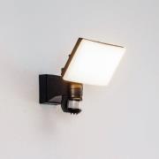 Prios LED buitenwandspot Avayah, bewegingsmelder, IP44