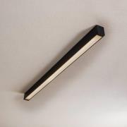 Plafondlamp Straight grafiet 122 cm