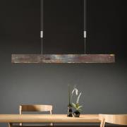 Quitani hanglamp Malu, goud geoxideerd, lengte 119 cm