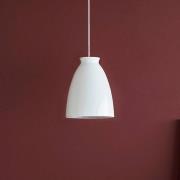 Dyberg Larsen hanglamp Milano, Ø 19 cm, wit glanzend