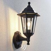 Buitenwandlamp Nane in lantaarnvorm met sensor