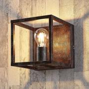 Roestkleurige wandlamp Emin van metaal