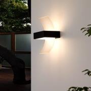 Gebogen LED-buitenwandlamp Skadi